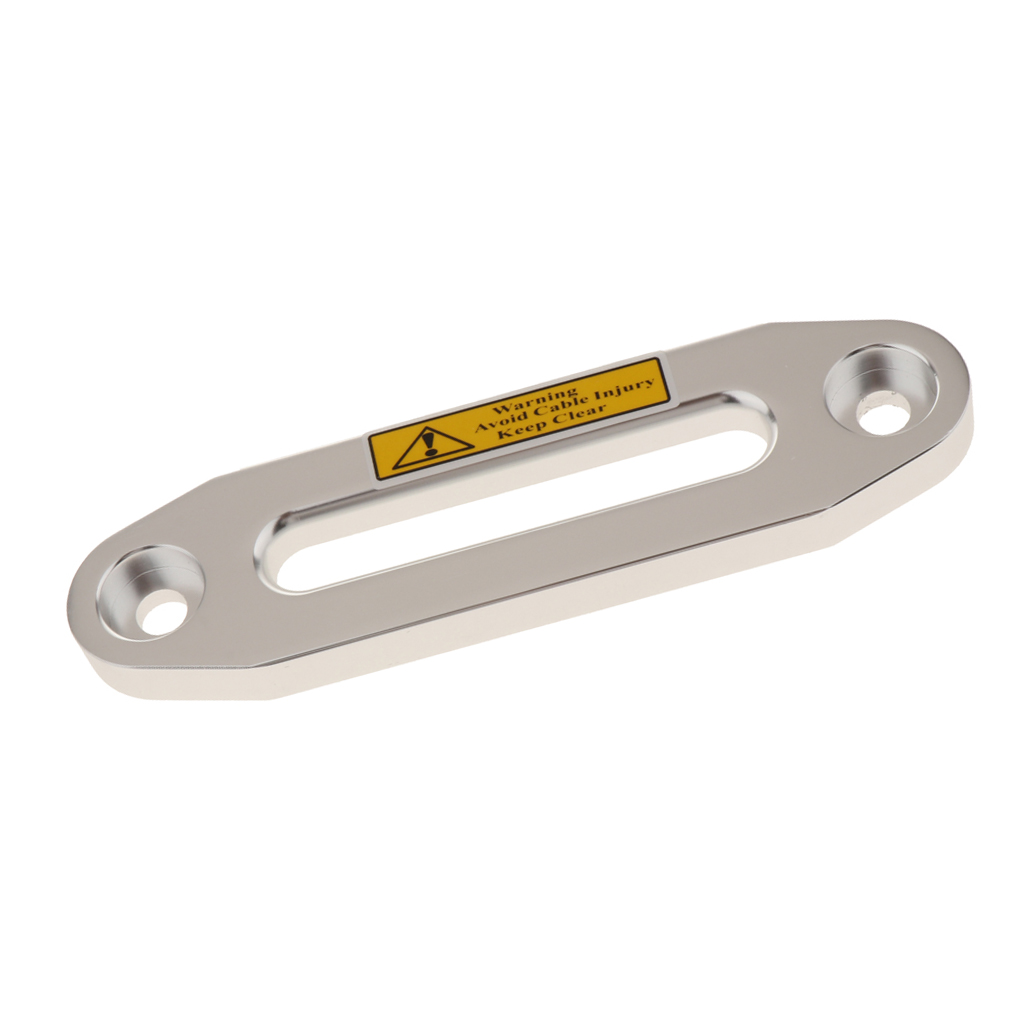 4500lbs Aluminum Alloy Hawse Fairlead for Synthetic Rope, 5.98inch Winch Fairlead (Silver)