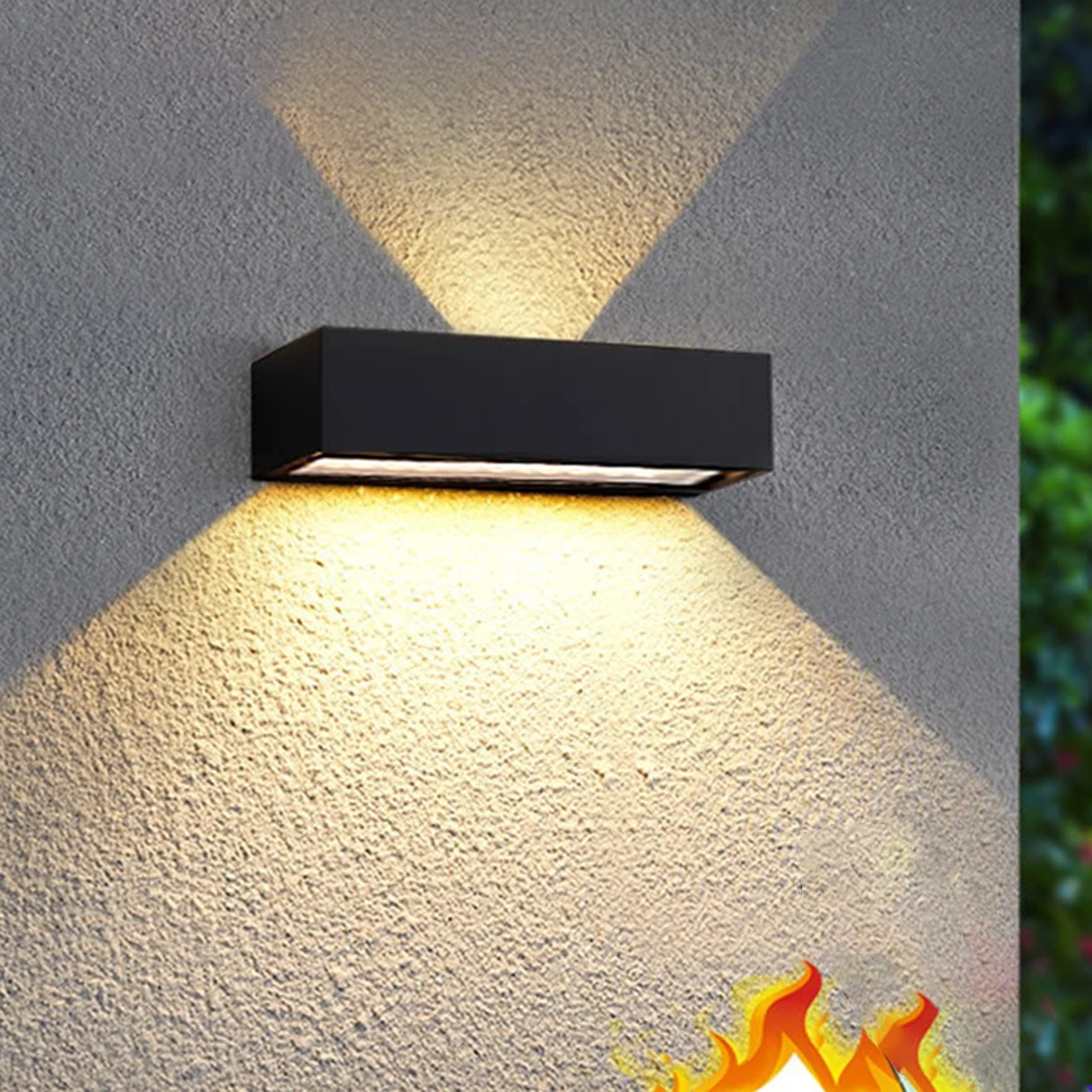 LED Waterproof Wall Lamp Solar Lights Lighting Mounted Modern Wall Sconces Stairway Hallway Outside Outside Porch Accents