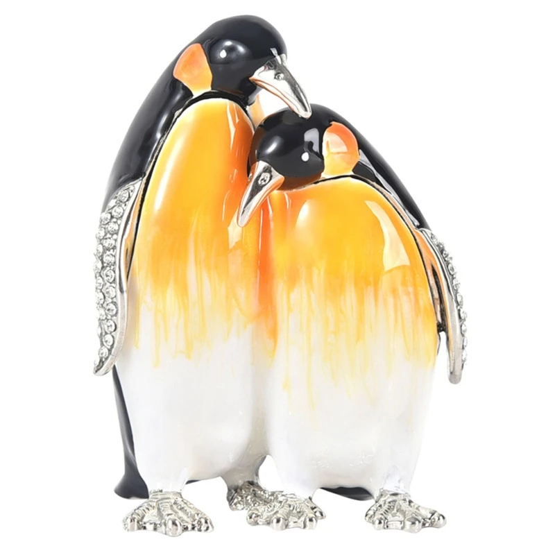 Penguin Trinket Box– Surprise Ornament Box fill to gift money jewelry, 