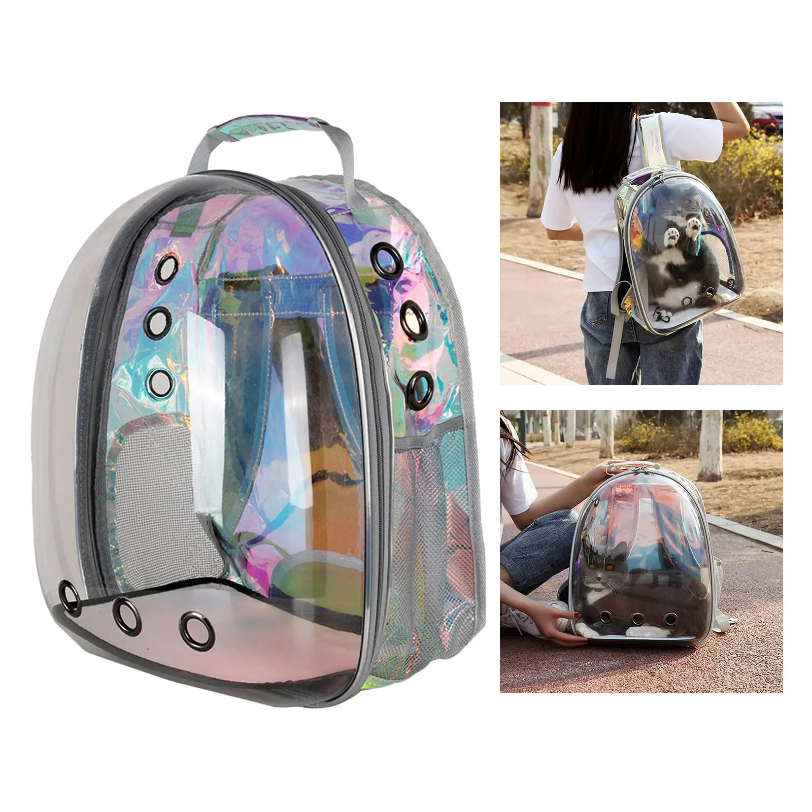 Dog Cat Pet Carrier Backpack Large Kitten Space Capsule Bubble Carry Travel