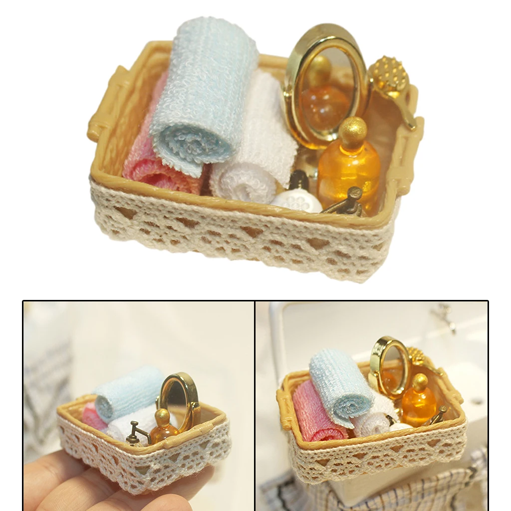 1:12 Mini Dollhouse Bathroom Accessory Miniature Realistic Scenery Dollhouse