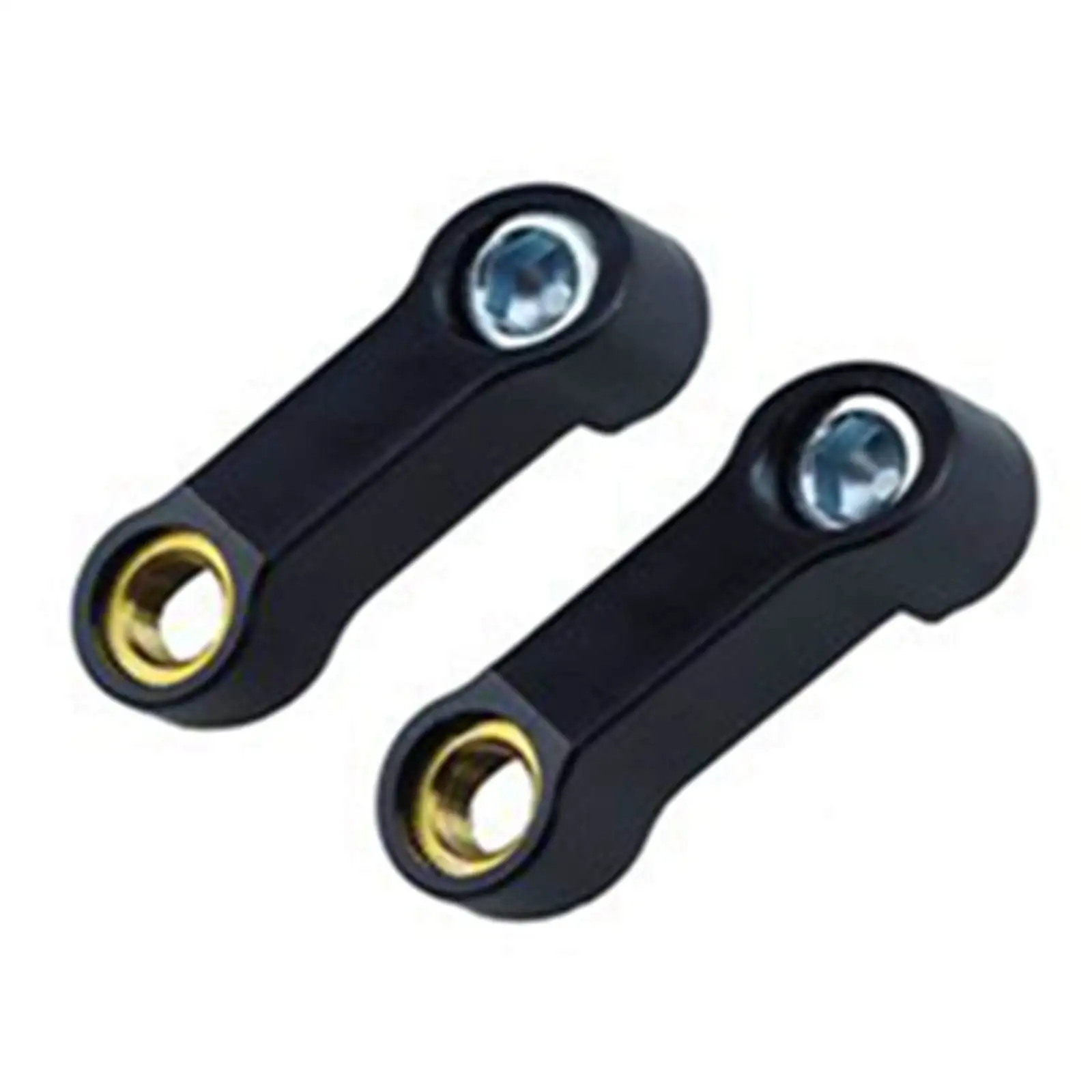 Universal 10mm Motorcycle Rearview Mirror Mount Riser Extender Adapter Bracket Black