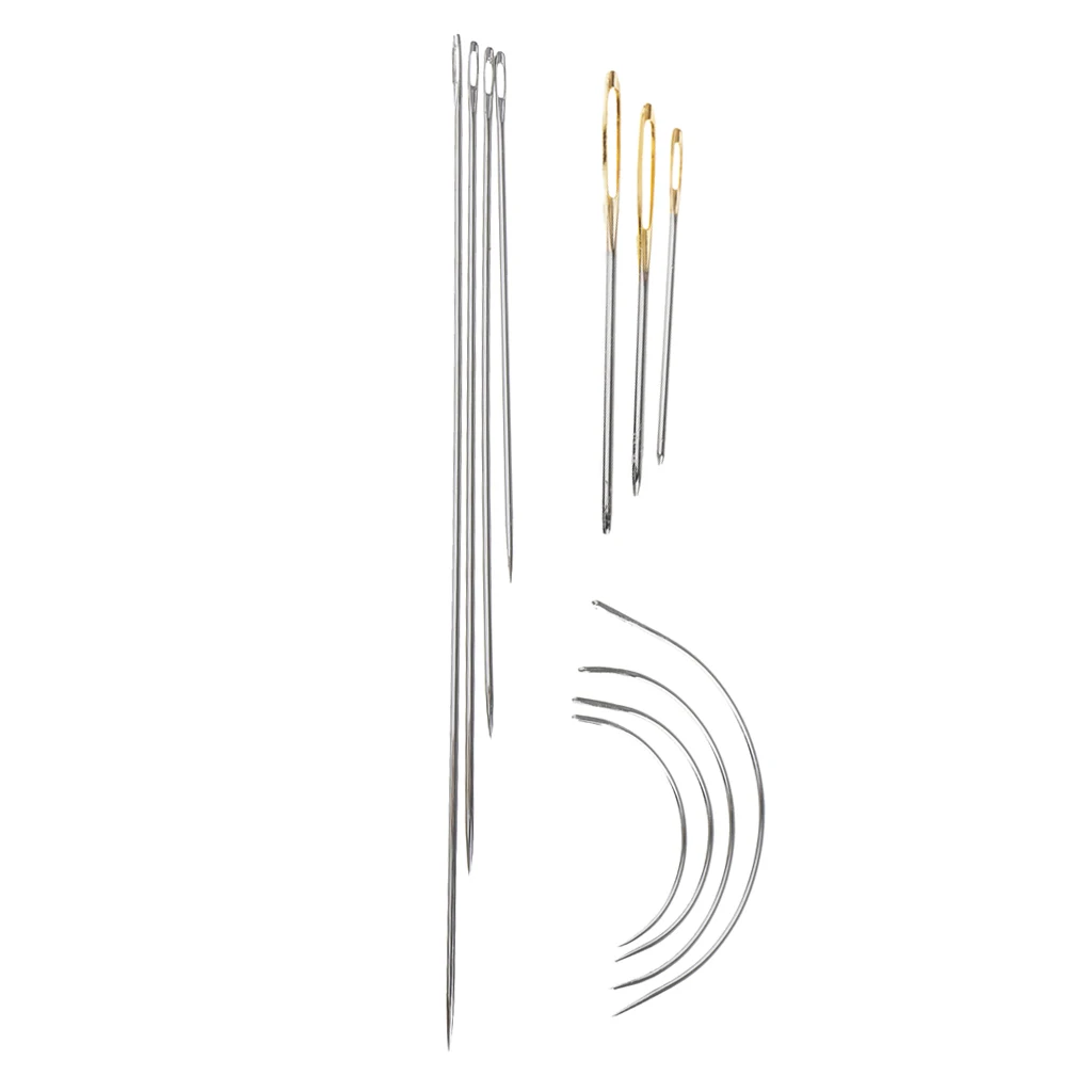 11 Pieces Assorted Stitching Needles Self Threading Hand Sewing Needles in Steel for  Crafts DIY