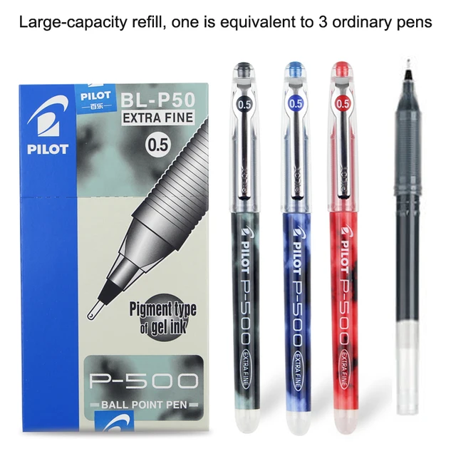 Pilot P500 P700 Gel Ink Pen Extra Fine Ball Point Pens Waterproof Color  Pigment Type Stationery Office School Supplies A6017