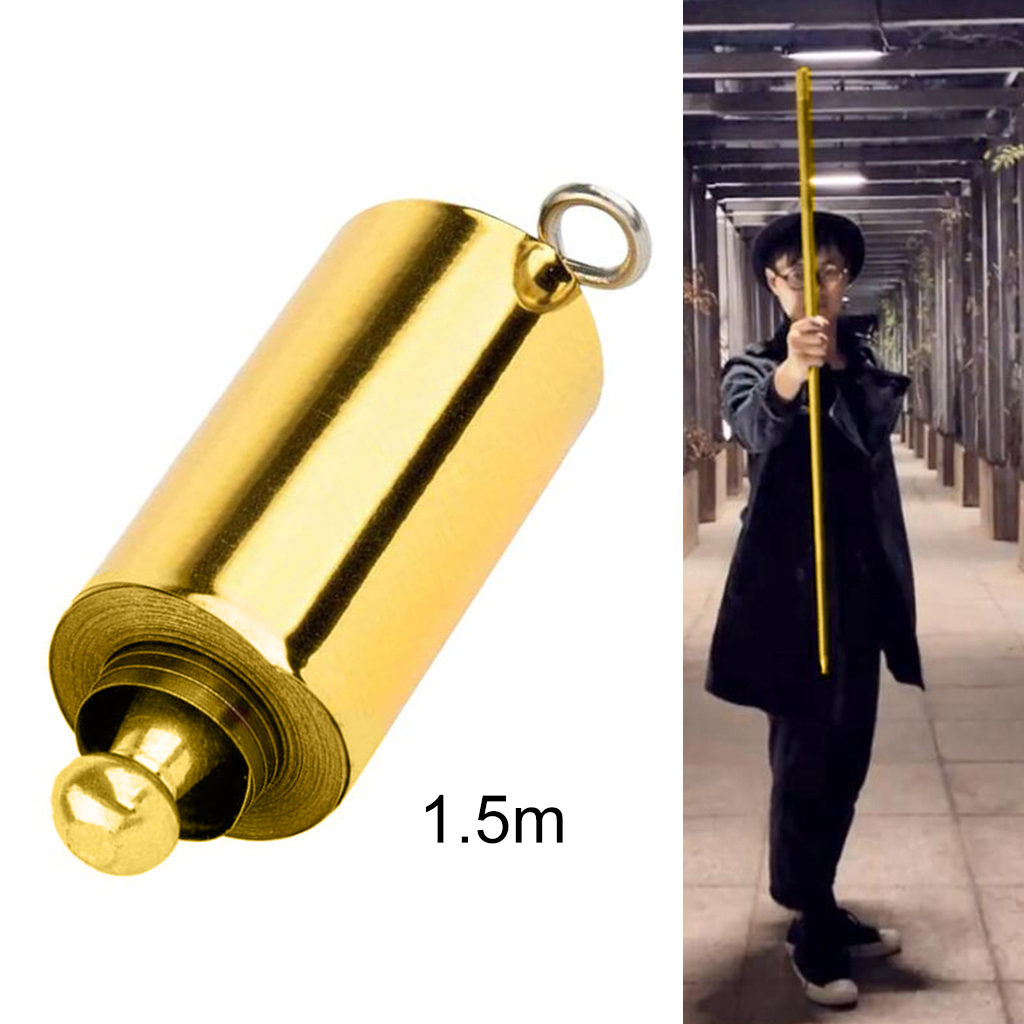 1.1m/1.3m/1.5m Magi c Pocket Staff Portable Metal Martial Arts metal staff retractable Appearing Cane Trick Accessory