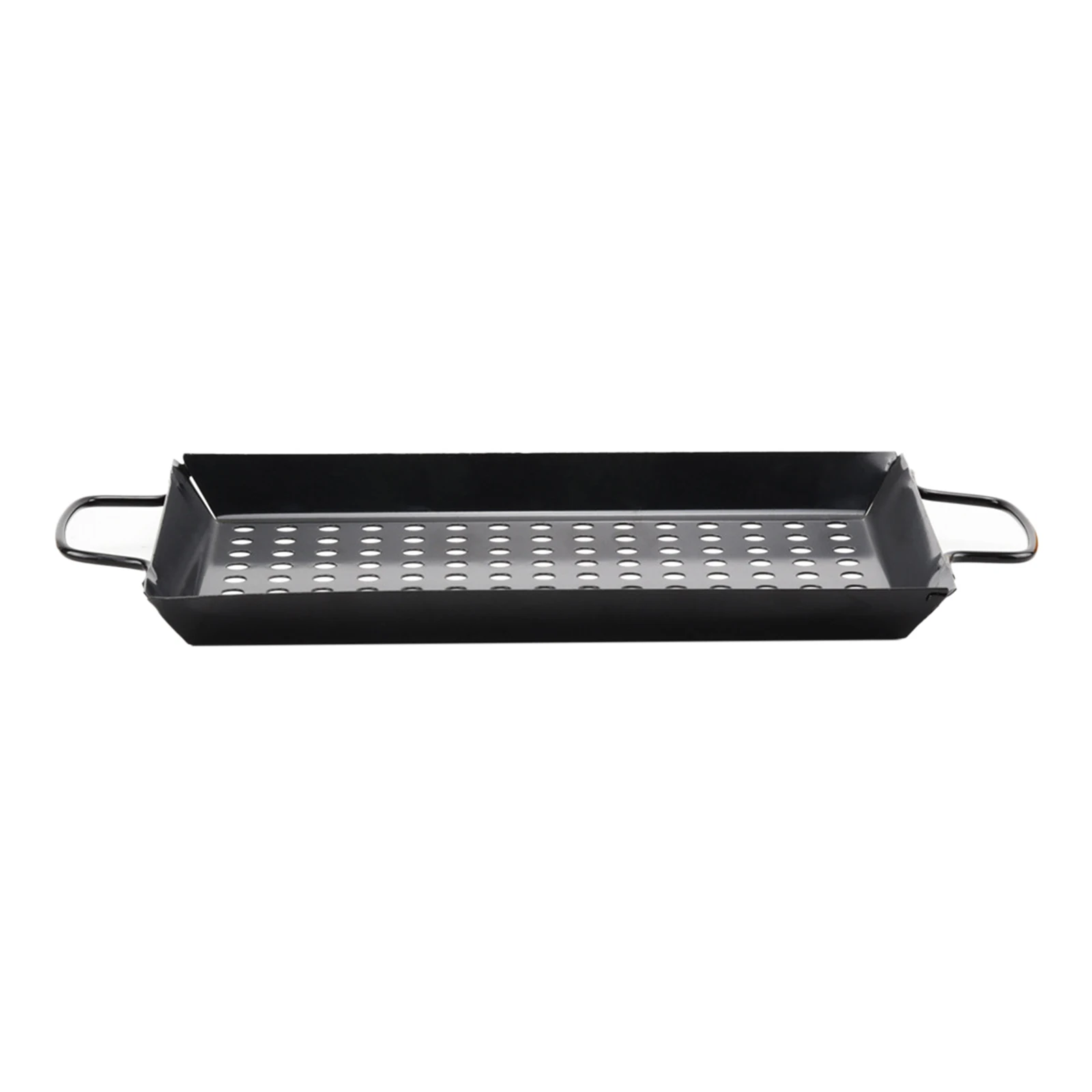 Large Non Stick BBQ Pans Grill Barbecue Basket Carbon Steel Grill Fish Meat