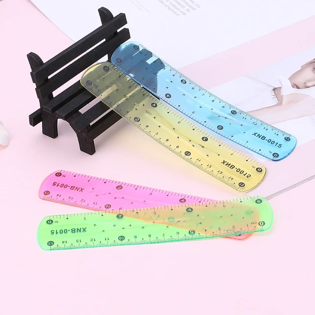 20cm, 30cm tape, flexible ruler multicolor students is not easy to break  ruler school office stationery - AliExpress