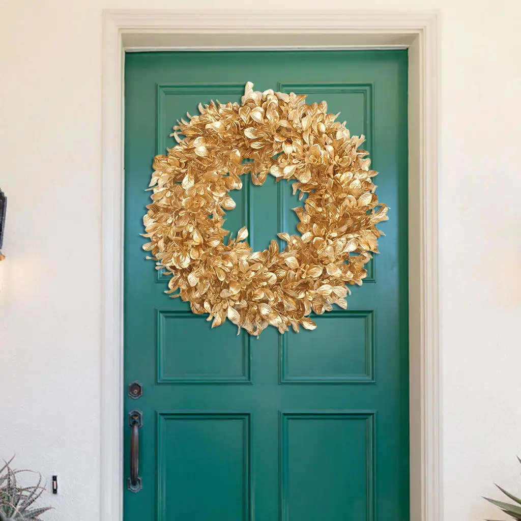 16 Inch Front Door Wreath Artificial Jasmine Leaves Christmas Wreaths Wedding