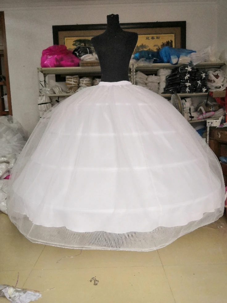 Lycra Tulle White Mermaid Trumpet Style Wedding Gown Petticoat Crinoline Slip * 