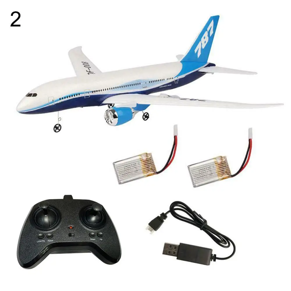 de controle remoto rc drone 787 asa fixa avião kit brinquedo