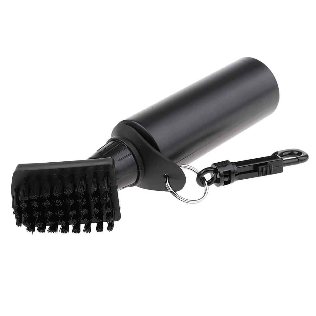 GOLF CLUB CLEANING BRUSH NYLON HAIR CLEANING TOOL - CLIPS ONTO YOUR BAGS 19CM