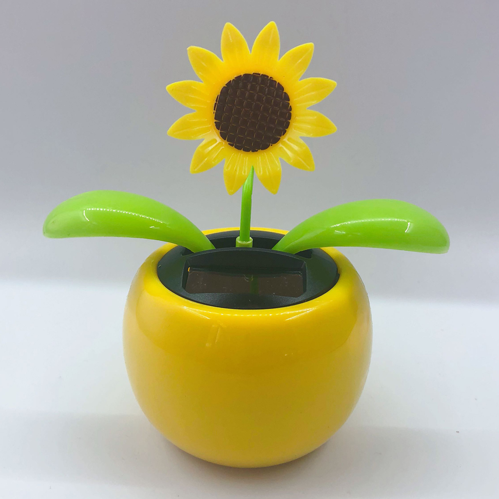 Solar Powered Flower Dancing Toy, Swinging Bobble Plant Toys For Car Dashboard