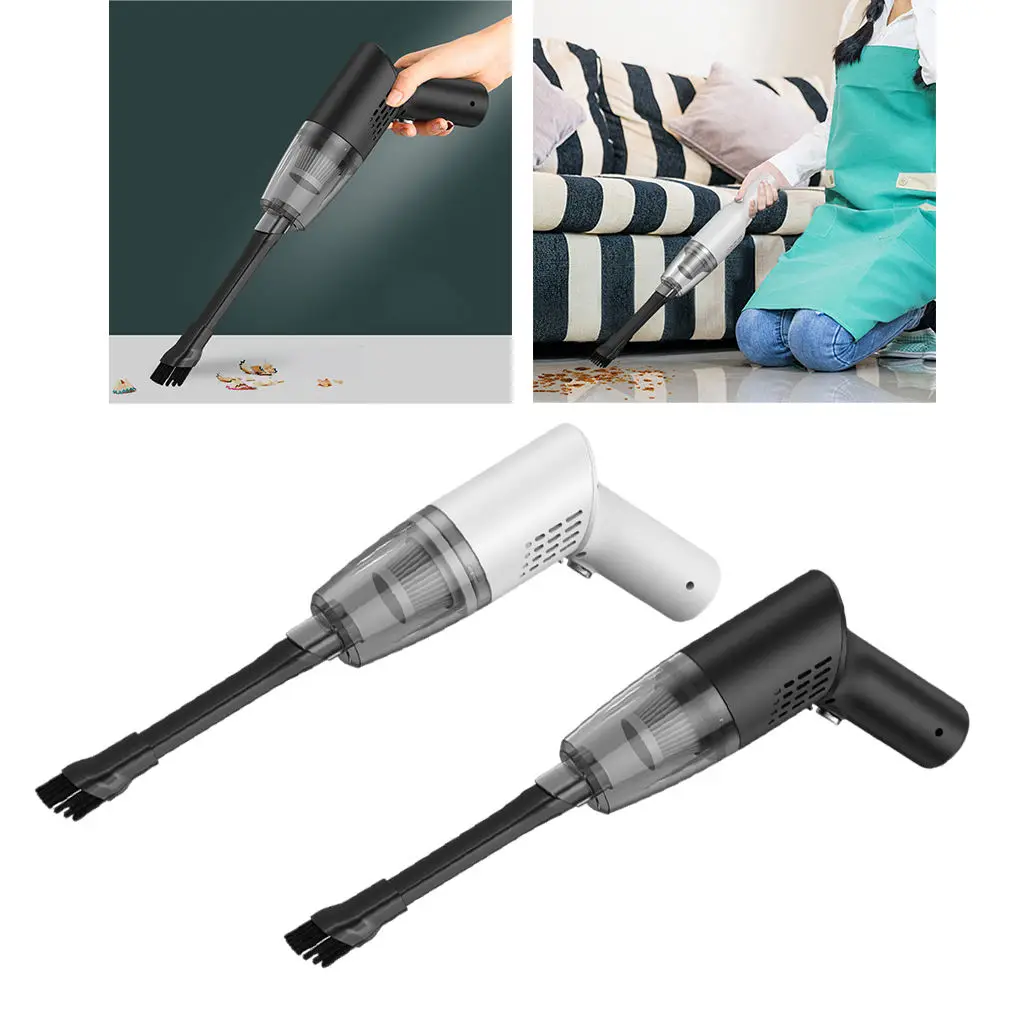 Car Vacuum Cleaner 120W High Power Super Suction Fits for Car Home Office 6000PA 2000mAh Fast USB Rechargeable