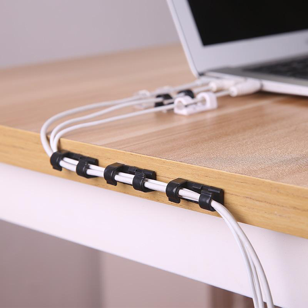 Wire Cable Cord Clips Clamp Organizer Holder Line Finishing Management