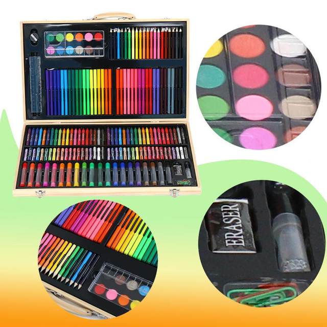 100pcs Creatology Art Set Watercolors, Oil Pastels, Colored Pencils Drawing  set