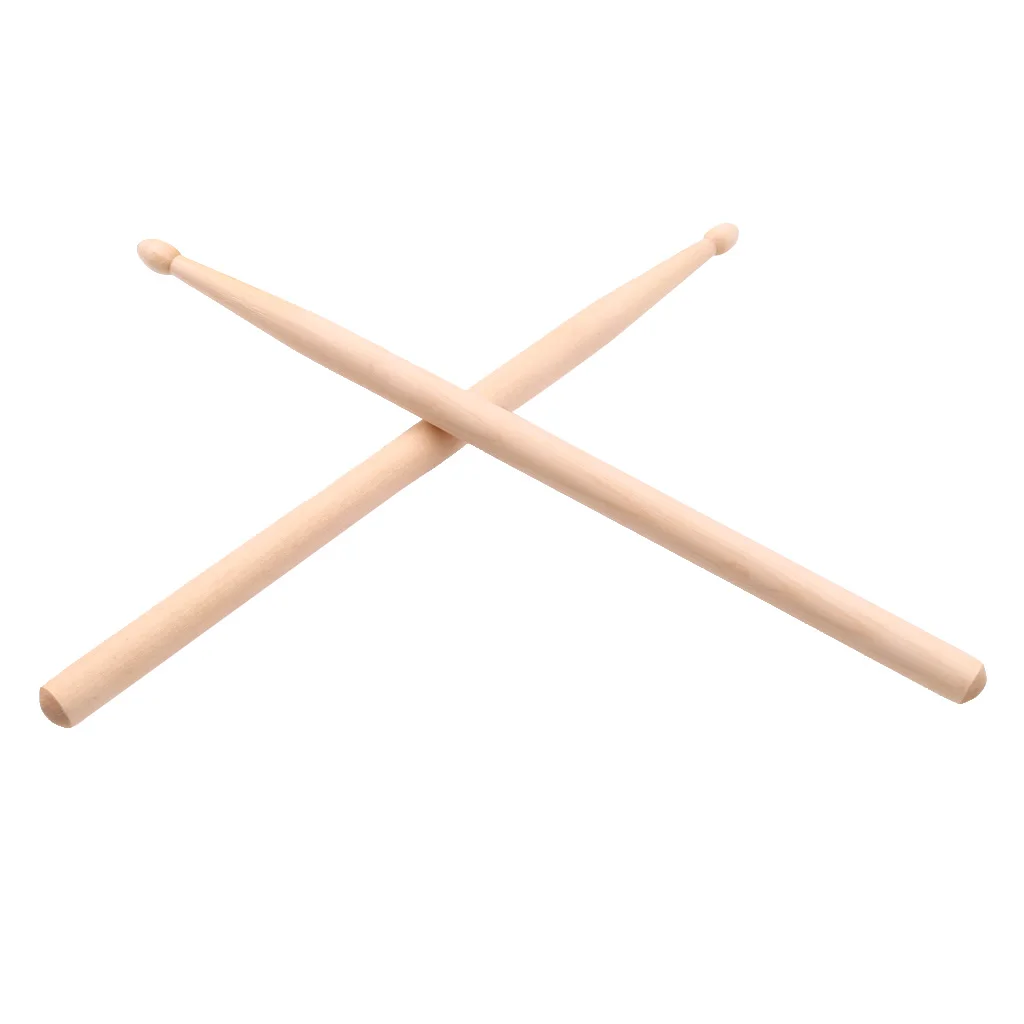 1 Pair Maplewood 5A Drumsticks Drum Mallets for Kids Children Boys Girls