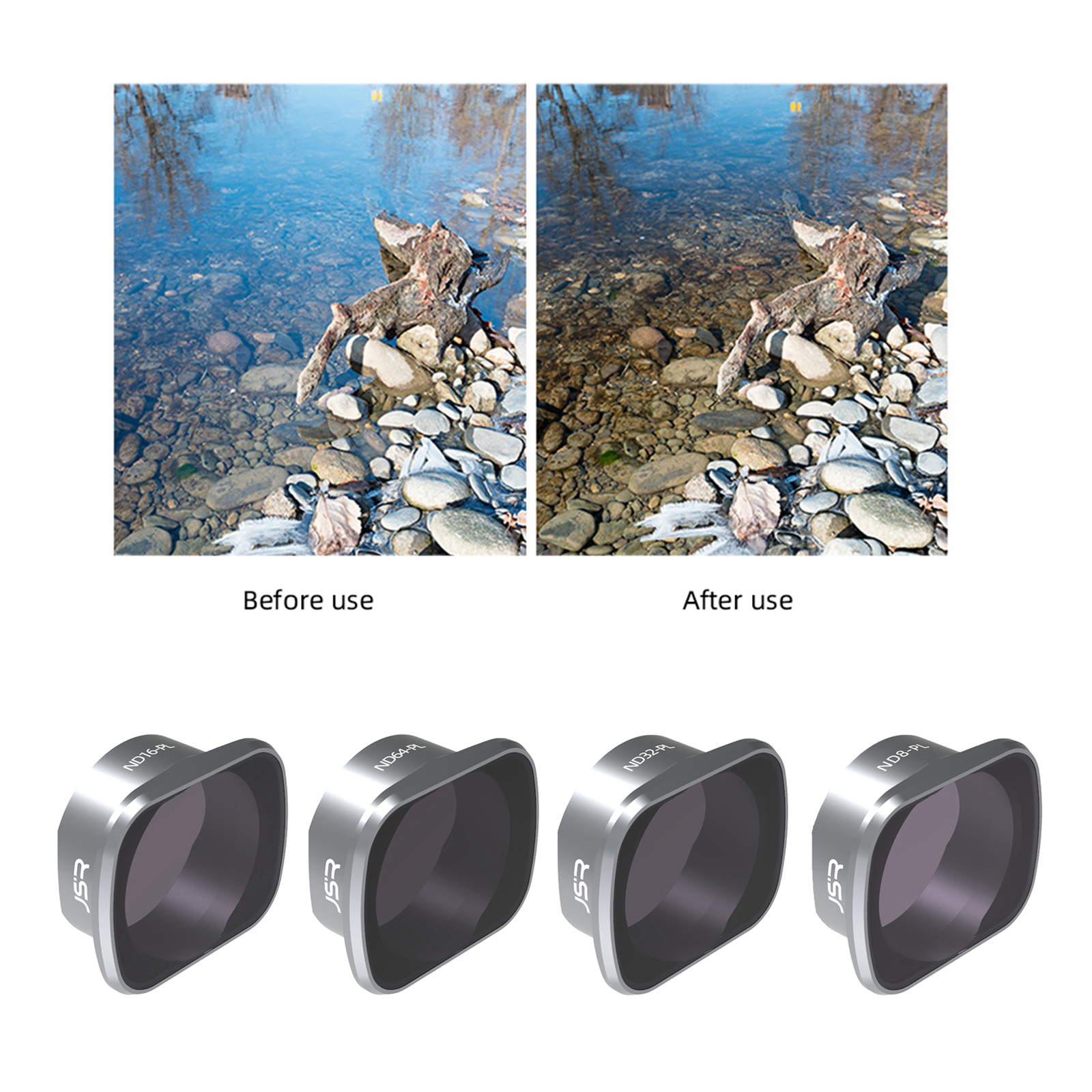 Lens Filters ND8 ND16 ND32 ND64 Kit for DJI FPV Combo Durable Accessory