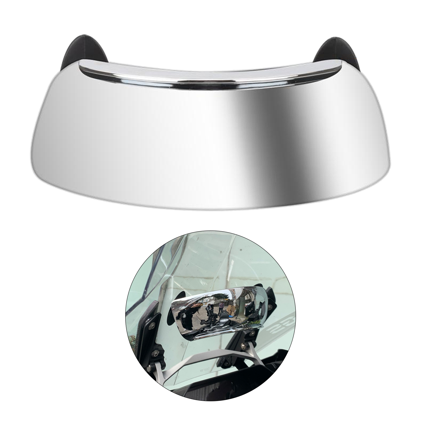 Universal Rear View Mirrors Holographic Safety for Most model Scooters Cars motorcycle Mirrors Chrome Mirror Blind 180 Degree