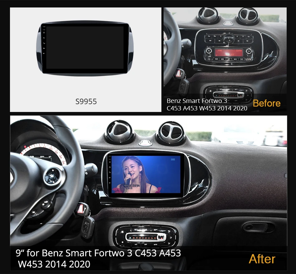 video player for car 6G+128G Ownice Android 10.0 Octa Core DSP 4G LTE Car Radio GPS Navi for Mercedes Benz Smart 2016 2017 2018 Autoradio 1280*720 pioneer head unit