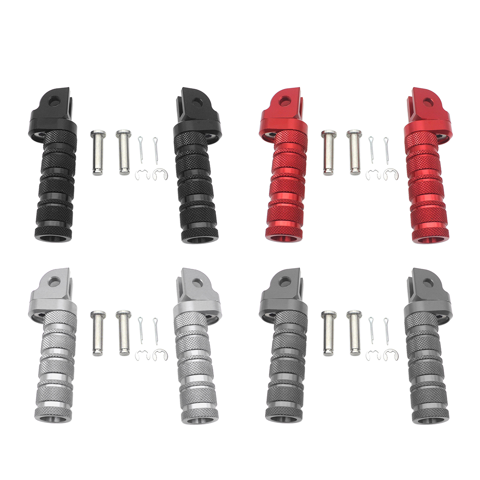 Aluminum Rearset Front Foot Peg Footrests Footpeg Pedals High Quality Multiple Colors For YAMAHA MT-10 MT-25 YZF-R3 YZF-R25 FZ8