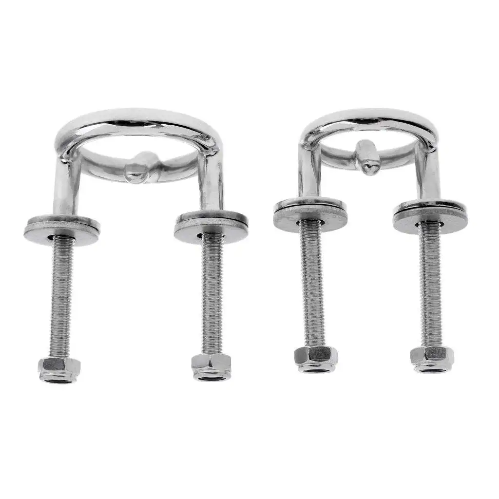 Boat Water Ski Tow Eye Hook Hitch - Transom Mount - 316 Marine Stainless Steel - Choice of Size