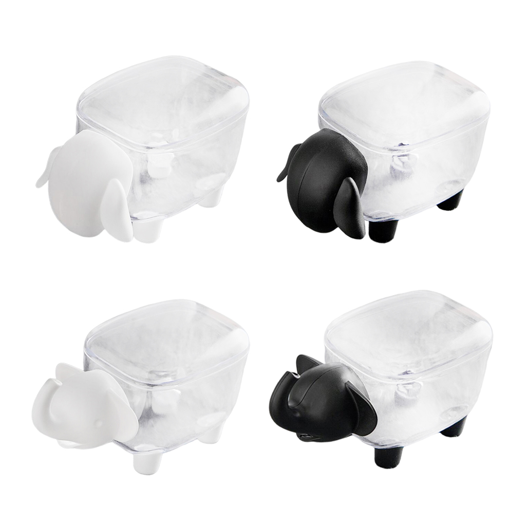 Nordic Style Clear Storage Box Organizer With Lid Sheep/Elephant F/bar KTV