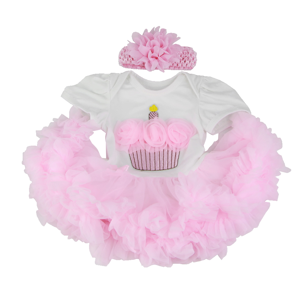 Cute Dress With Underpants Headband Set For 22''-23'' Nebworn Baby Dolls