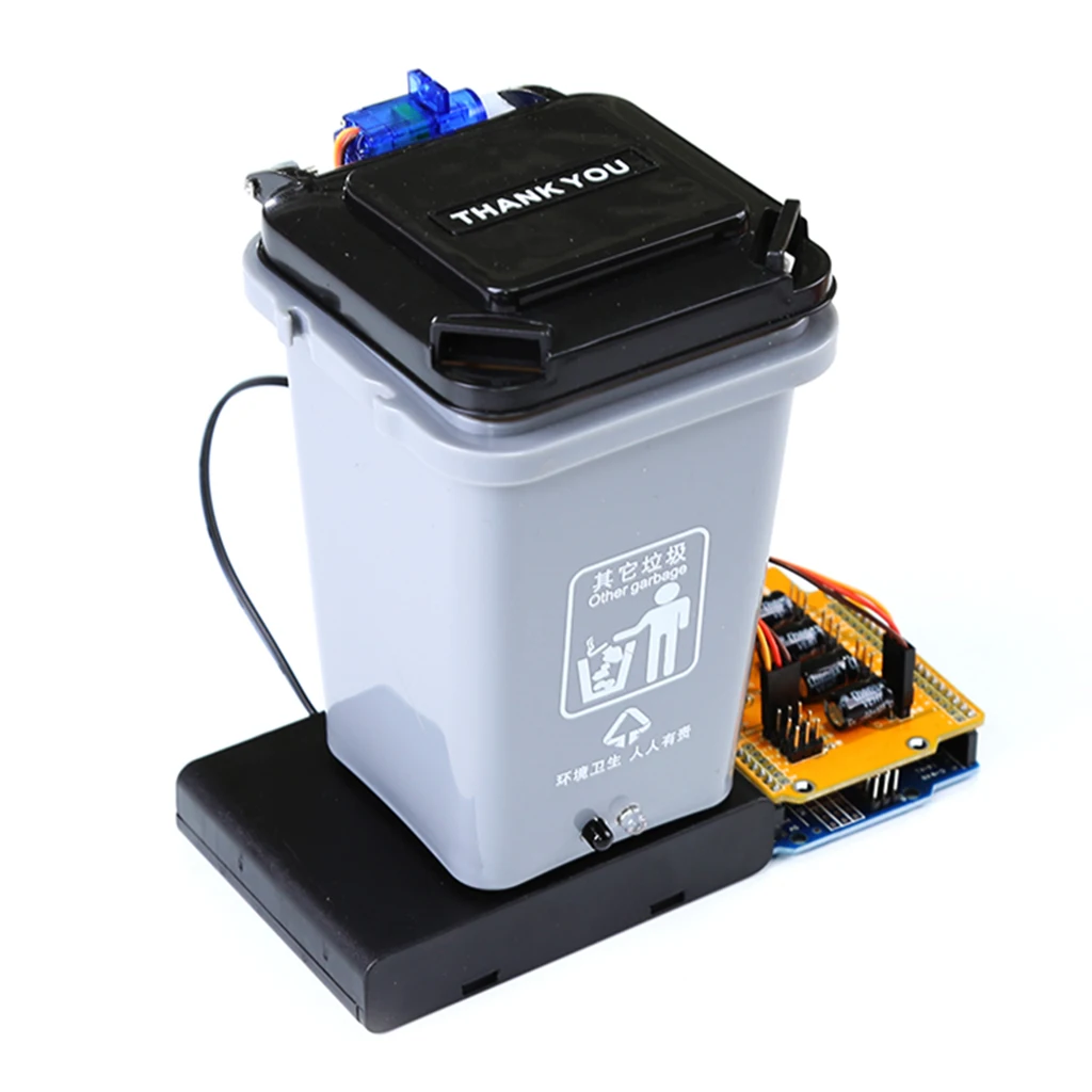 Automatic Trash Can Robot DC6-12V Gift Children Programming DIY Kit Gifts