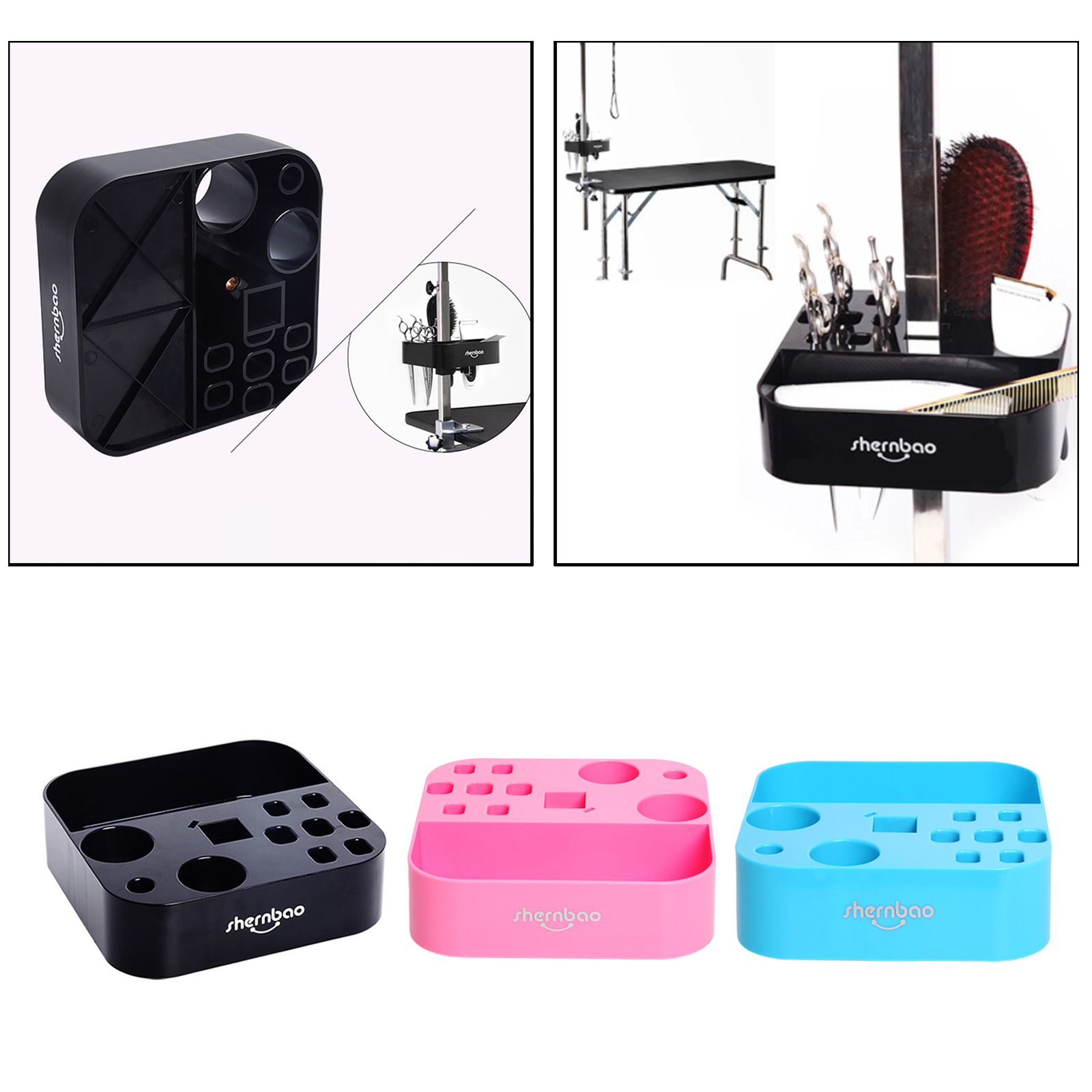 Grooming Storage Box On the bracket Groomer Tool Pet Hairdressing Scissors Clips Brushes Organizer for Pet Shop Grooming Table
