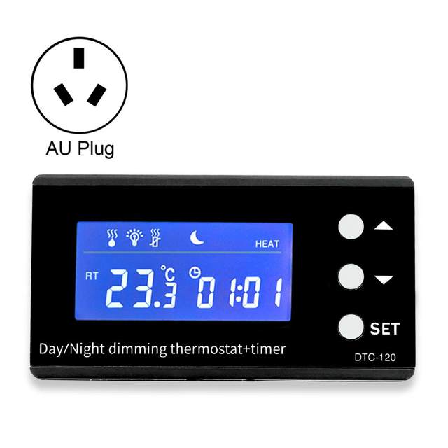 110V 220-240V Digital Display Reptile Humidifier Seedling Heat Mat  Adjustment Ssensor Thermostat Temperature Controller EU/US/UK - AliExpress