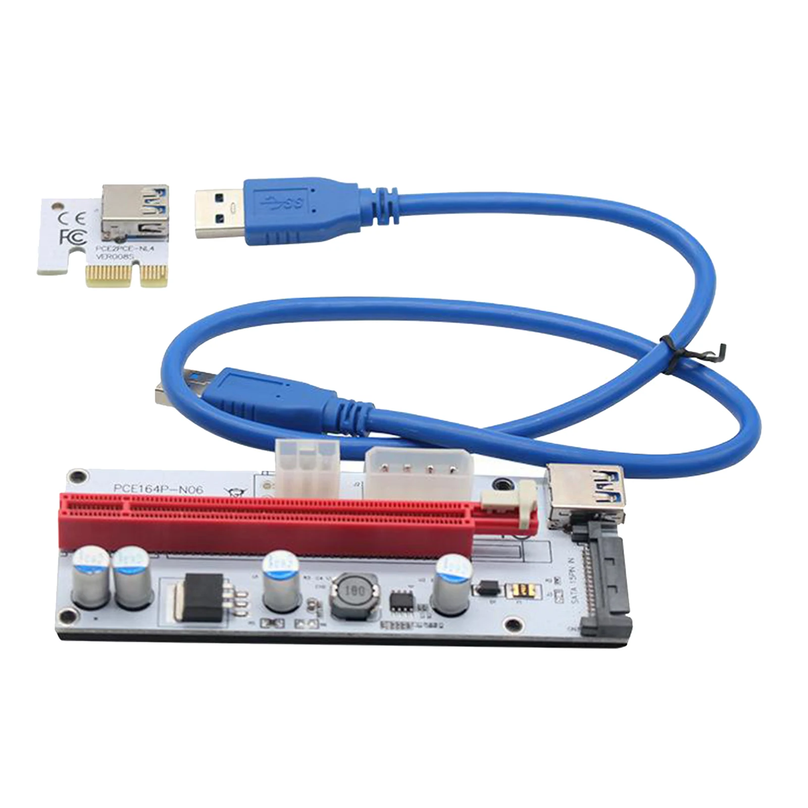 PCI-E Riser Card 008s 1x to 16x Graphic Extension Adapter Card Extender, Stable and Safe