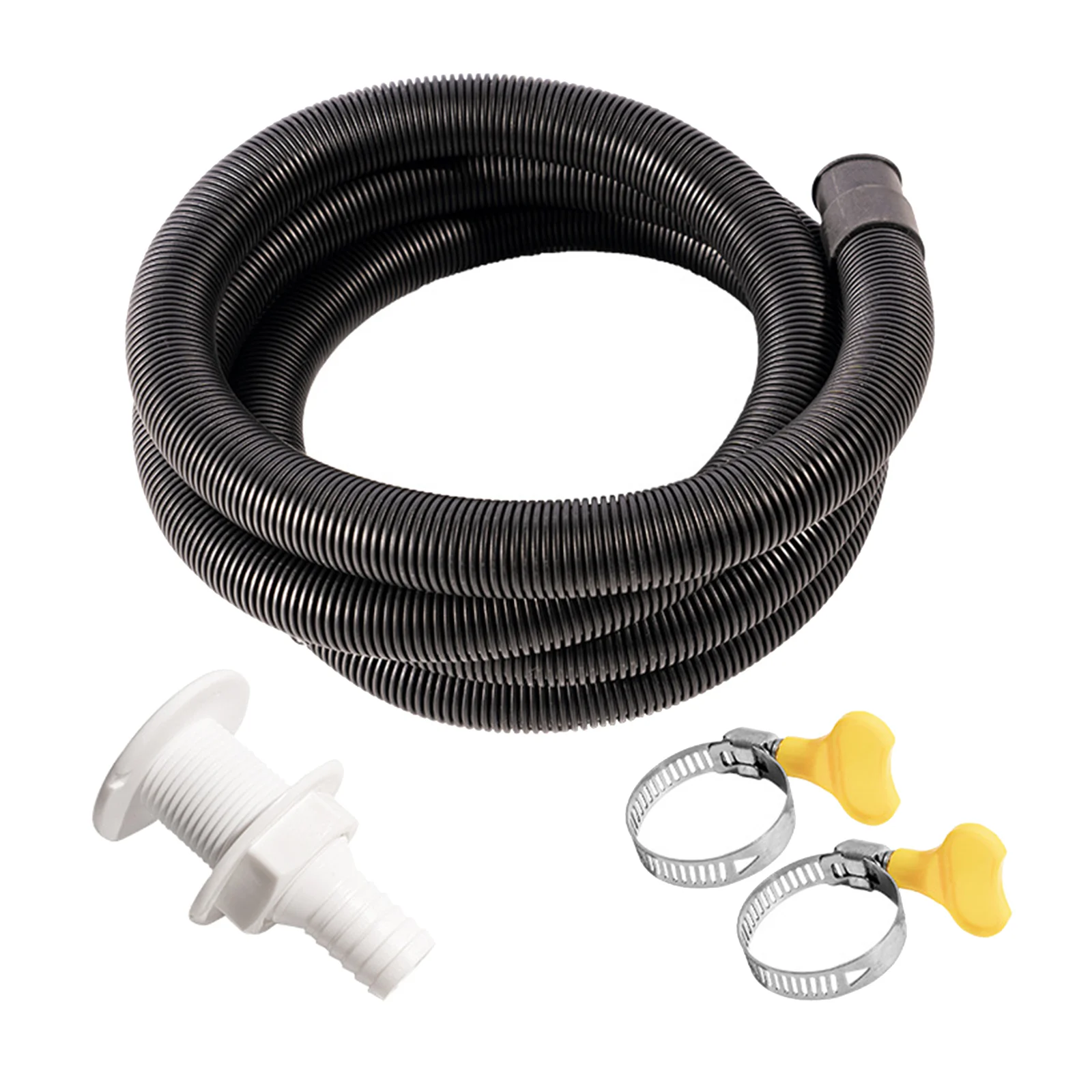 Boats Bilge Pump Hose Flexible 6.6 FT with Clamps and Thru-Hull Fitting