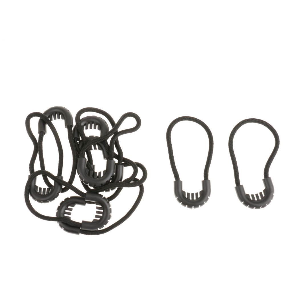 10 X   Pulls Plastic er Pullers Cord For Backpack/Clothing/Bags