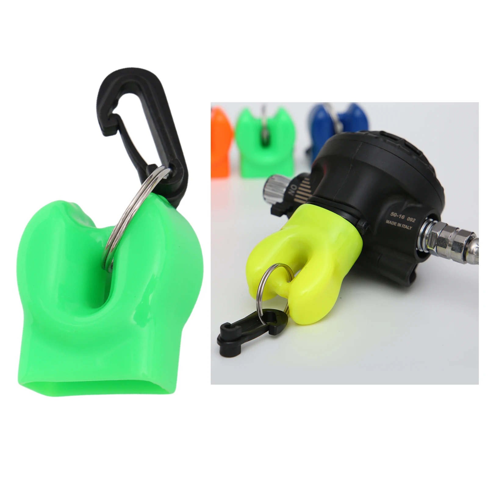 Diving Skum Ball Scuba Dive Regulator pus  Holder Retainer Dustproof Mouthpiece Cover Snap Clip Hanger Accessories