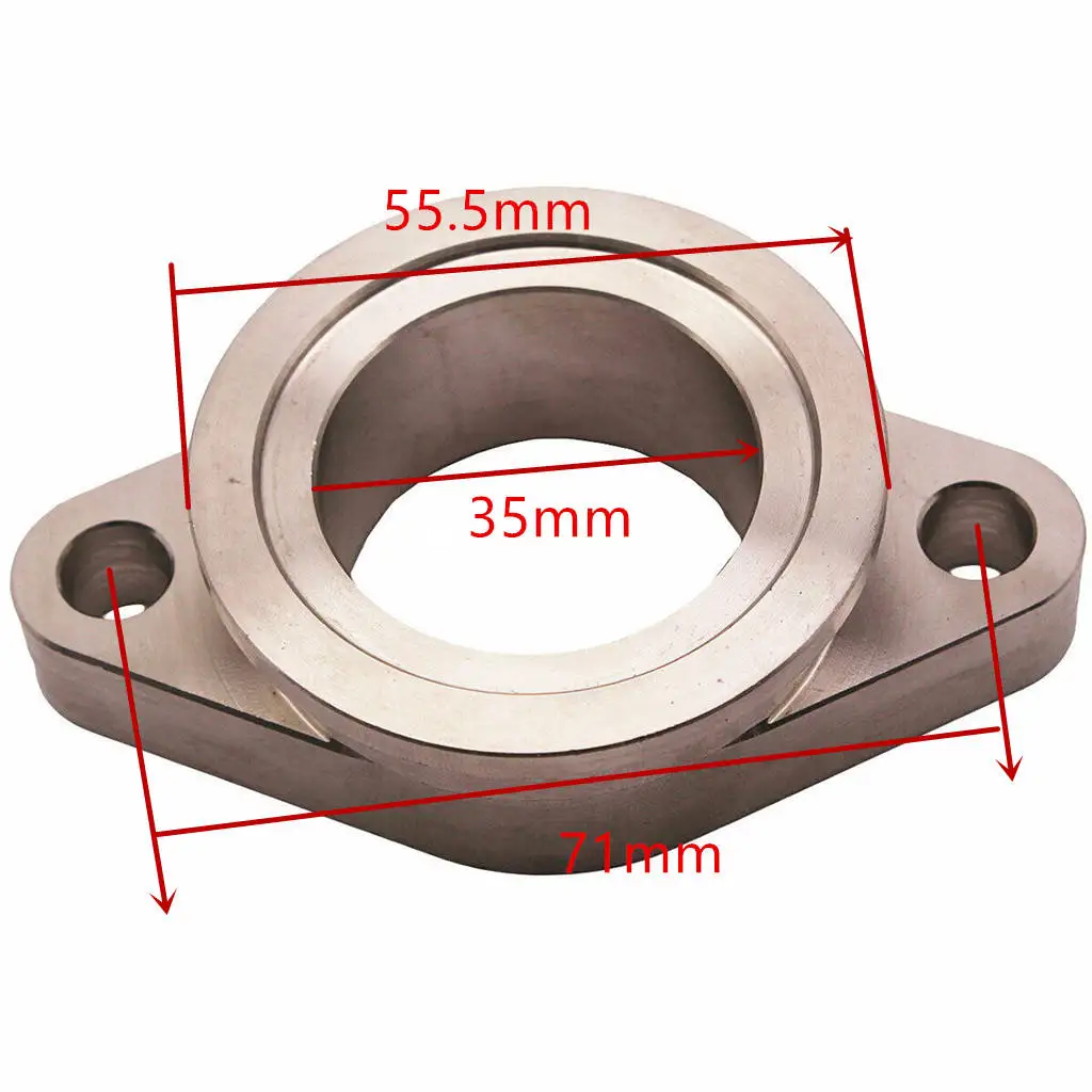 Rustproof Adapter For 38mm Inlet Wastegate To 38mm 2  Flange Manifold