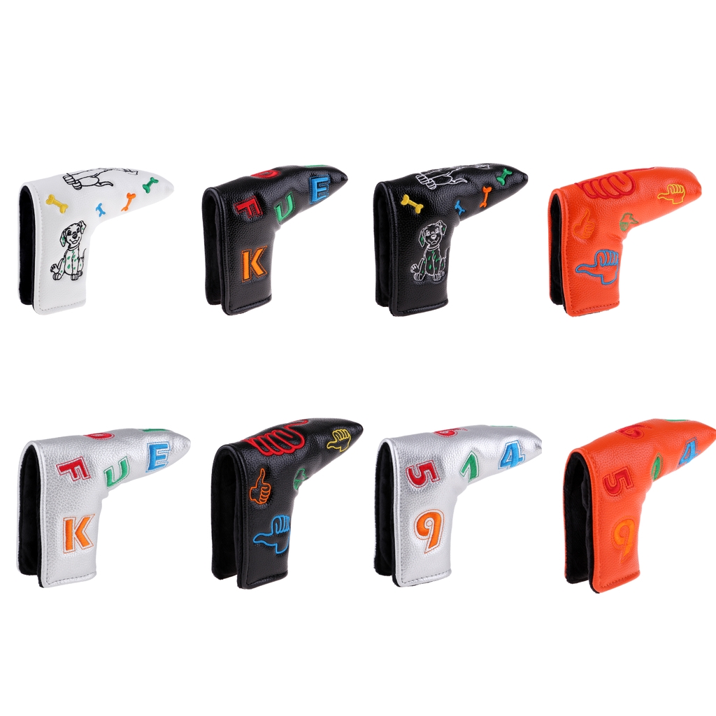 Waterproof PU Leather Golf Blade Putter Head Cover Headcover Protector Replacement Accessories