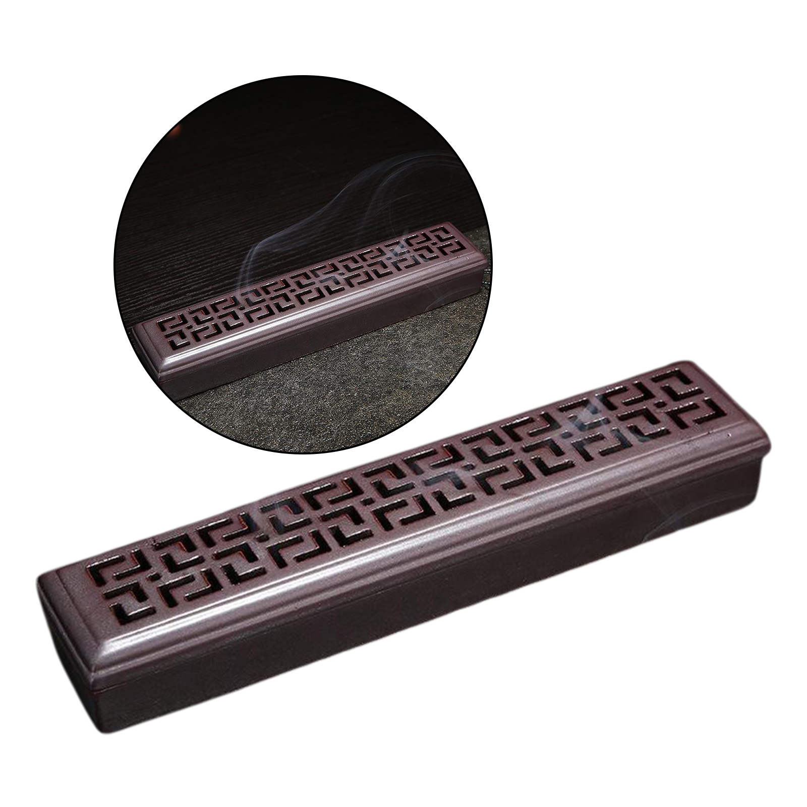 New Creative Handmade Incense Holder Burner Box Vintage Storage Ash Catcher