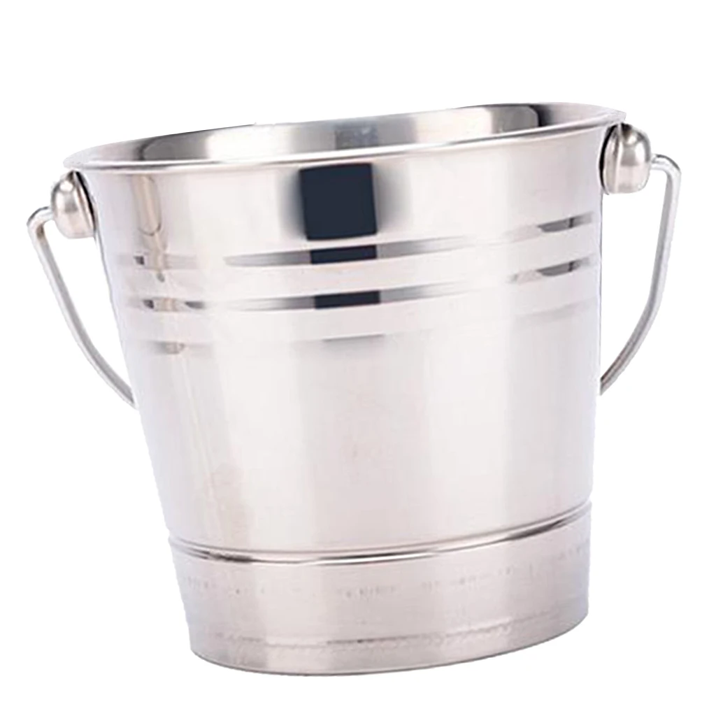 Stainless Steel Ice Bucket, Freeze Container, Countertop Display