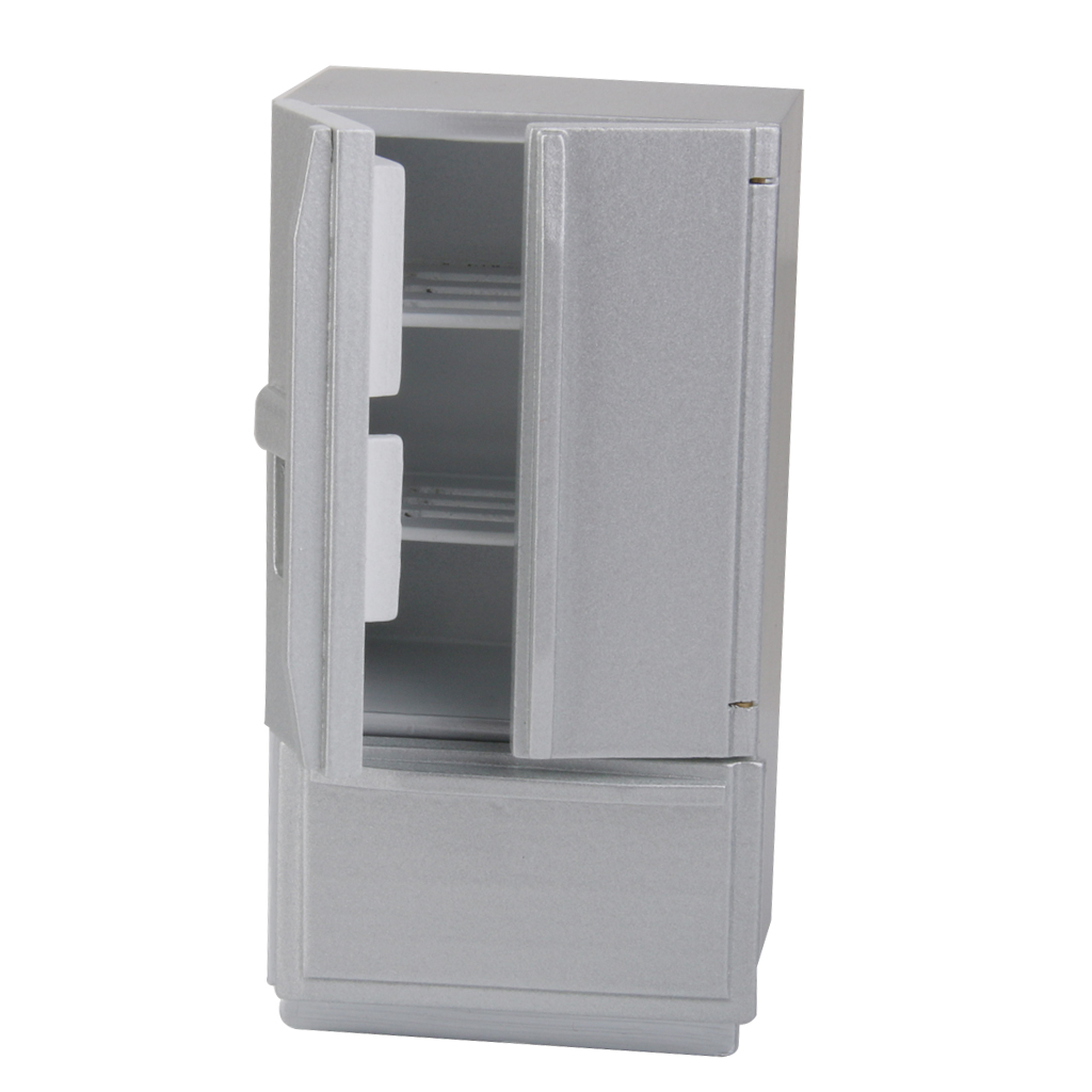 12. Dollhouse Kitchen Furniture Miniature Modern Fridge Fridge