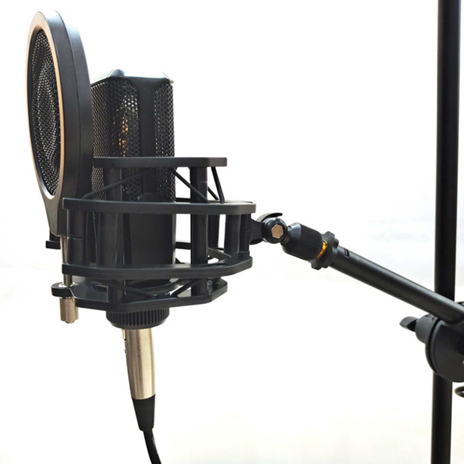 180 Degree Adjustable Microphone Shock Mount with High Isolation  Filter Professional