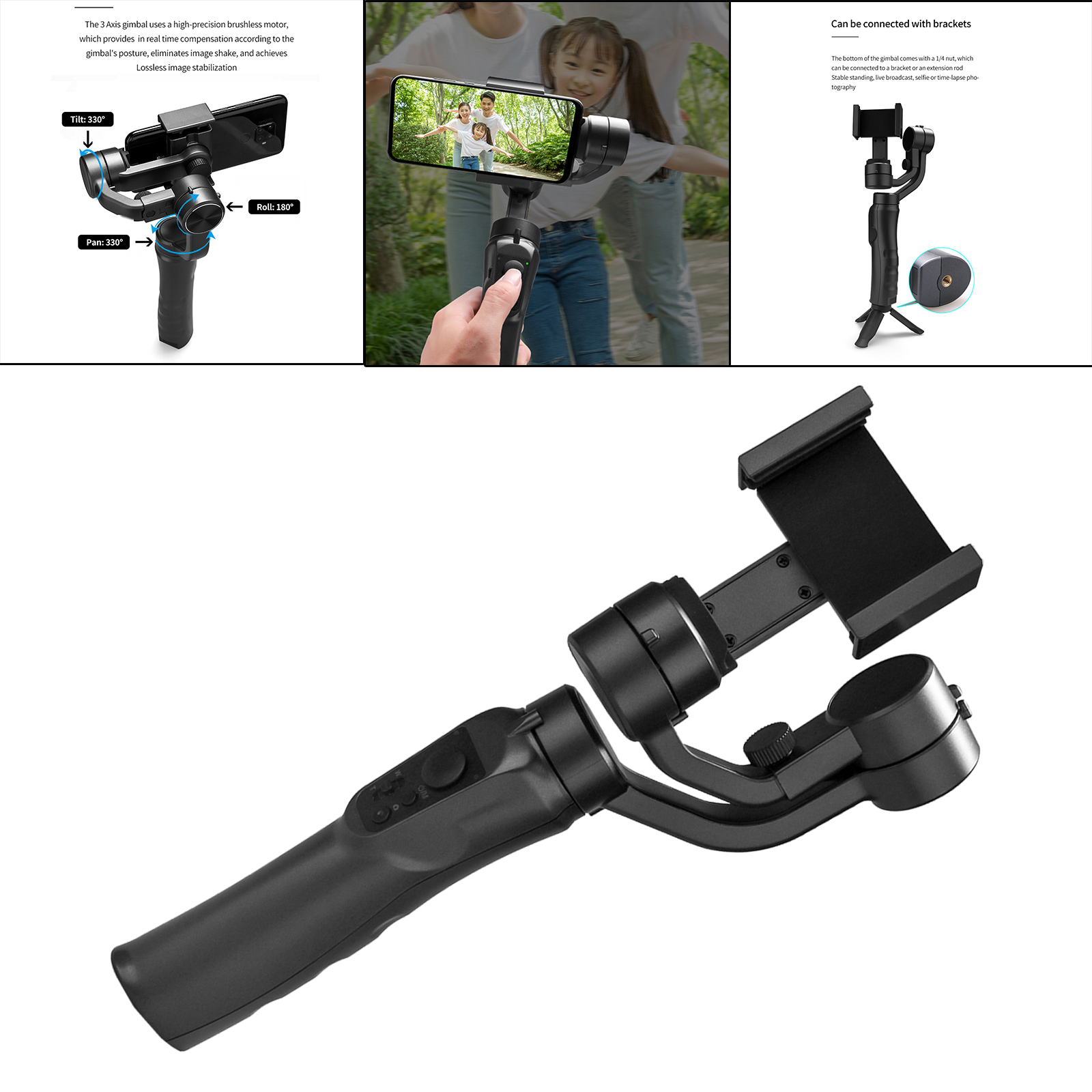 Selfie Stick Face Follower Stabilizer Selfie Tripod Phone Tripod For Selfie Live Broadcast Photograph