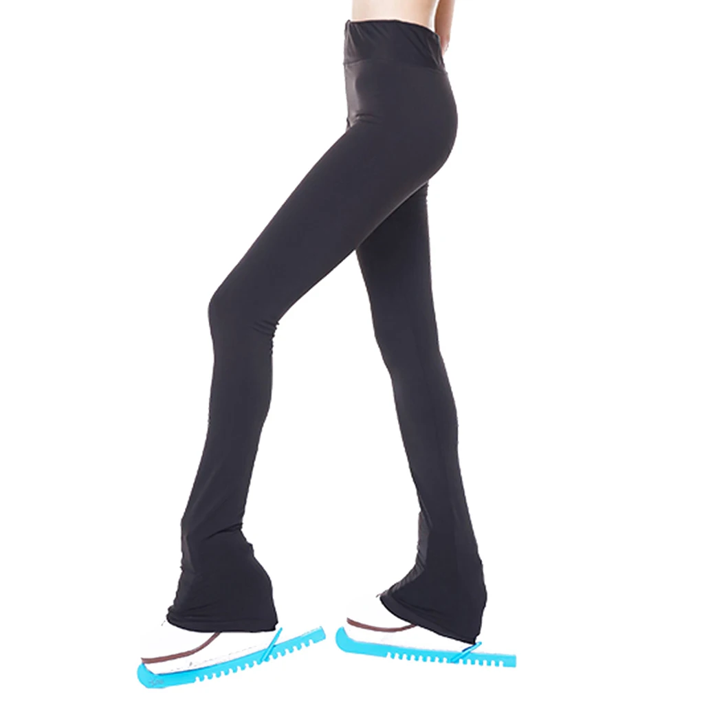 Figure Skating Spiral Sparkling Cystrals Pants Ice Skate Training Tights