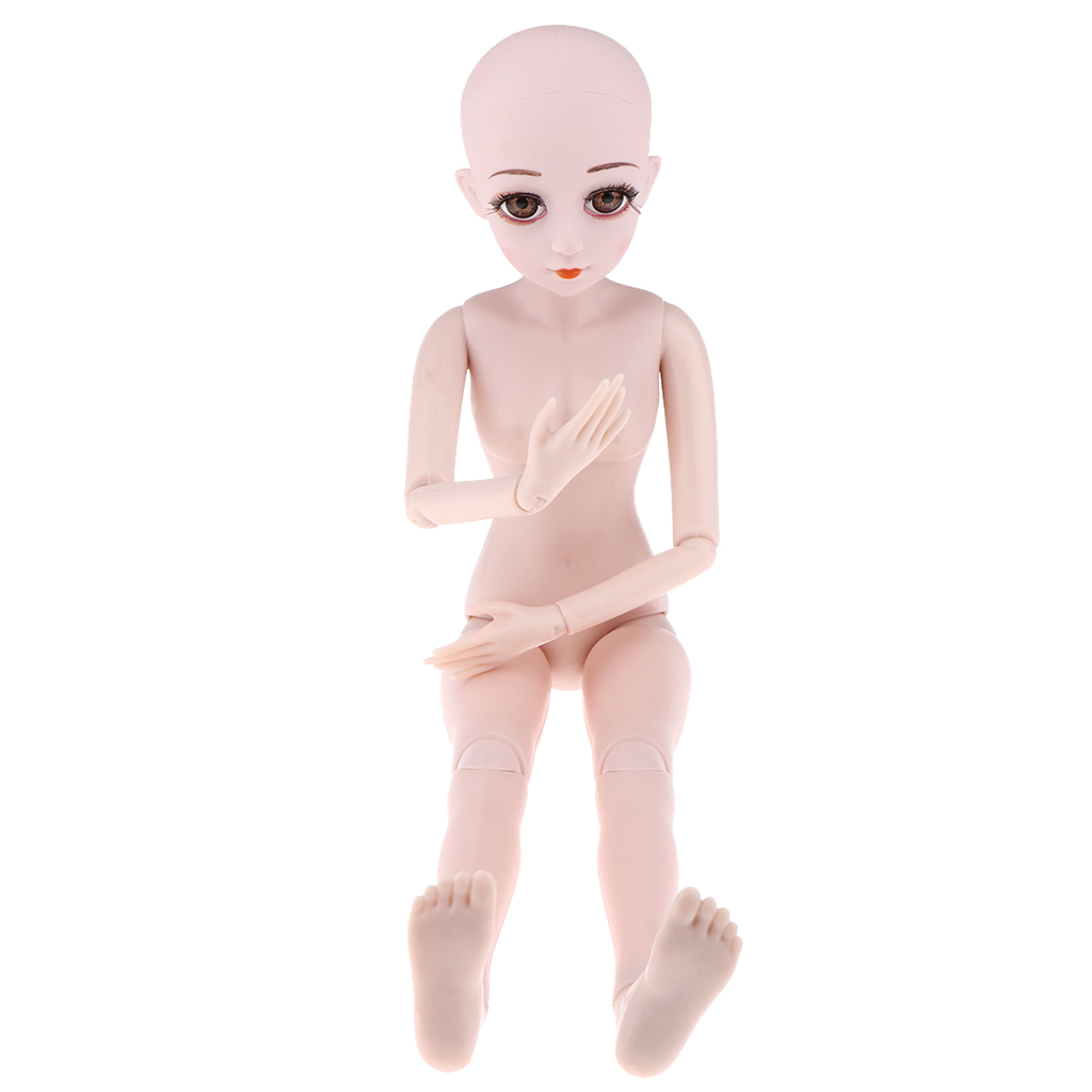 1/3 13 Jointed Female  Body DIY Custom For BJD 60cm Doll With Music