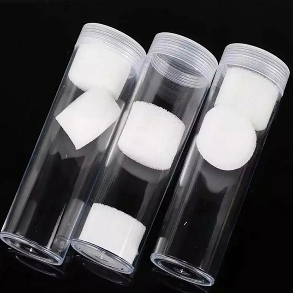 10x Coin Display Tube Capsules Round Organizer Container for 25 Coins 25mm
