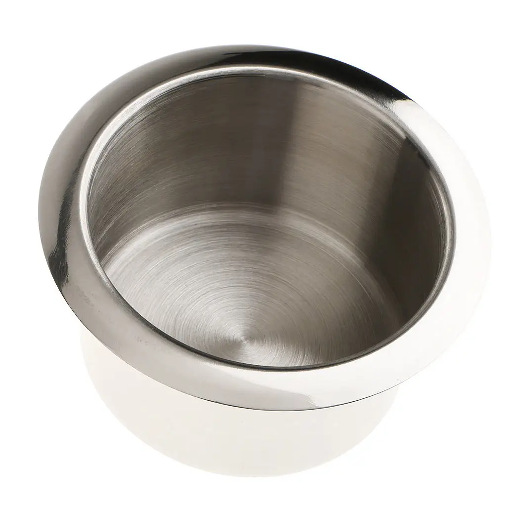 Stainless Steel Cup Drink Holder Polished For Marine Car Truck Camper RV For Marine Boat Car Truck Camper RV Polished Sliver