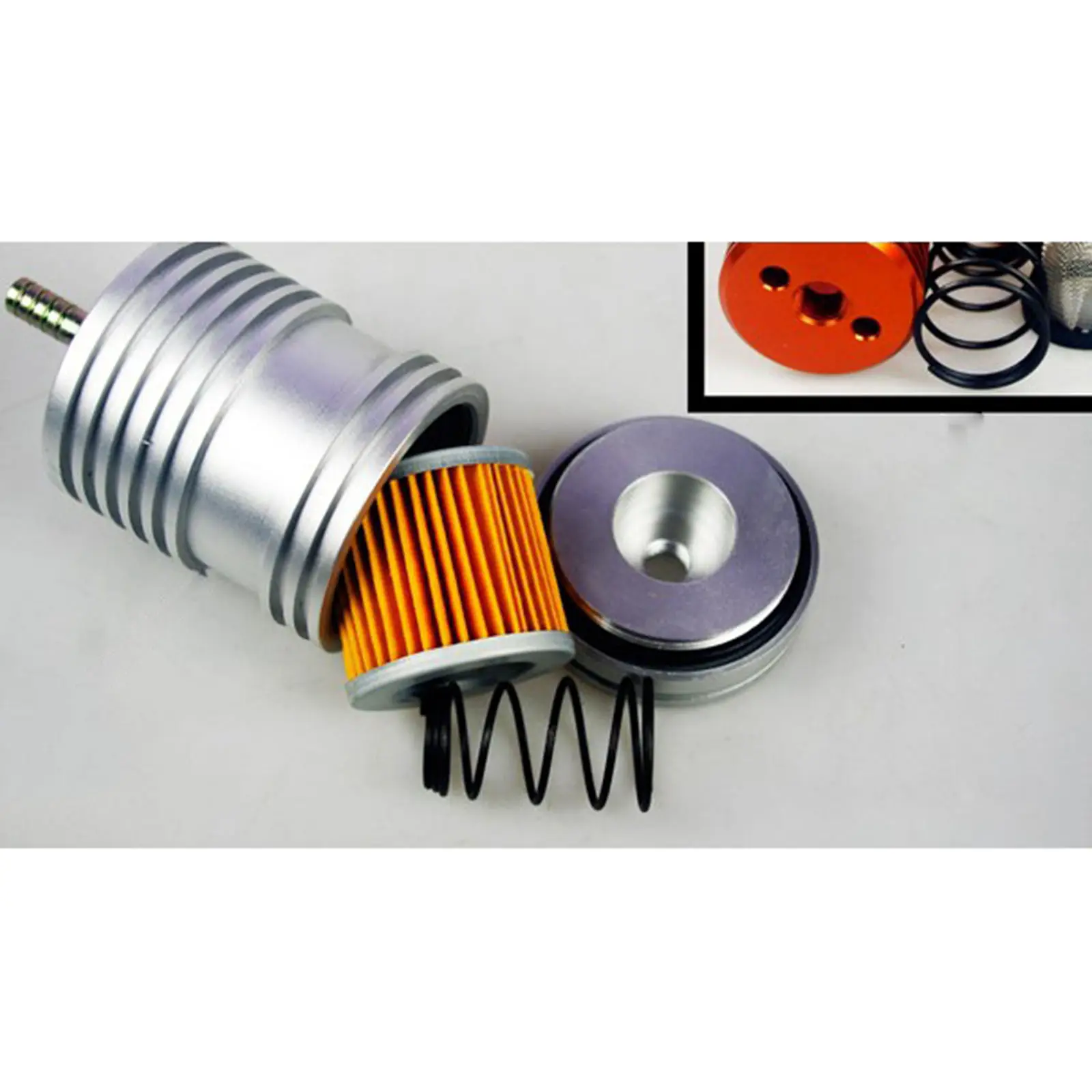 Motorcycle External Oil Cooling System Filter Aluminum Alloy Durable Practical Silver