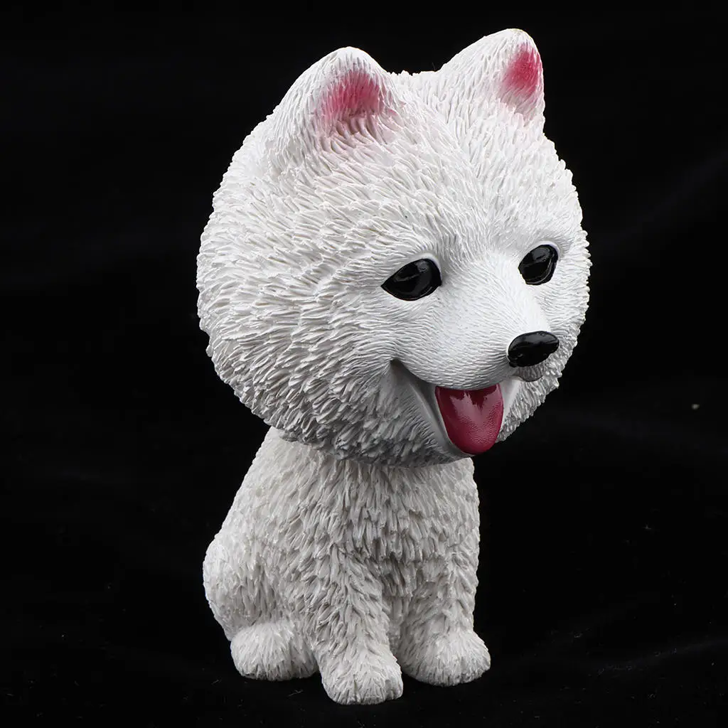 Adorable Resin Bobble Head Puppy Dogs Figurine Toy Home Car Dashboard Decoration Dogs Action Figure Model Kids Toys Xmas Gift