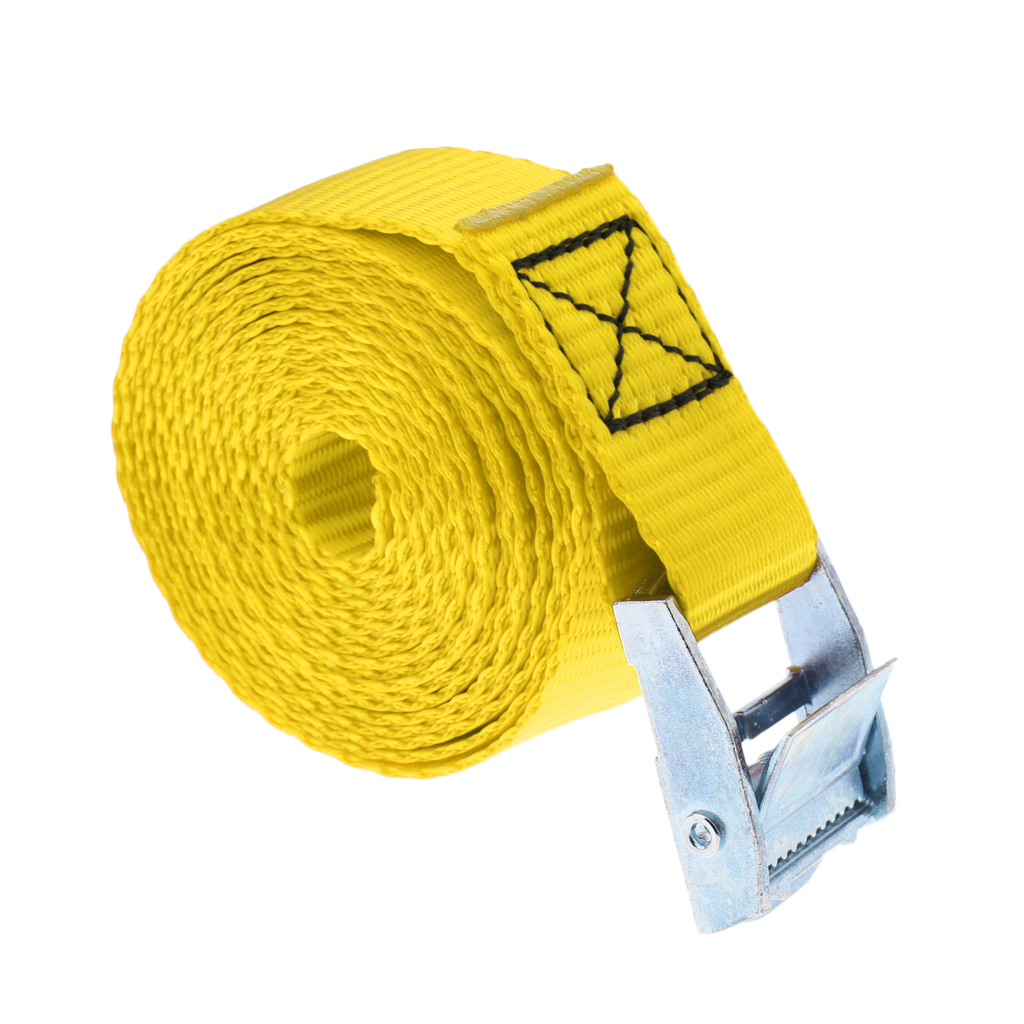 Heavy Duty Metal Cam-locking Buckle Tie Down Straps Strong Polyester Lashing