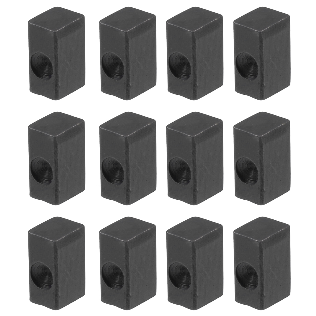 12pcs Elecrtric Guitar Tremolo Bridge Saddle Insert Lock String Iron Block for Guitar Accessories