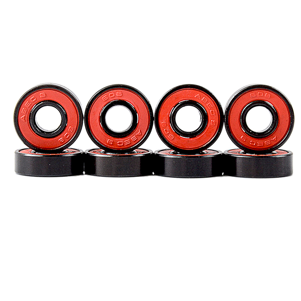 8pcs Professional Skateboard 608 Bearings ABEC-9 Inline Skate Longboard   Wheel Steel Ring Sports Accessoris Parts